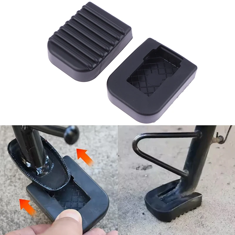 

1/2Pcs Motorcycle Footrest Pad Soft For Scooter Support Rod Anti-slip Rubber Pads Motorcycle Base Bracket Extension Foot