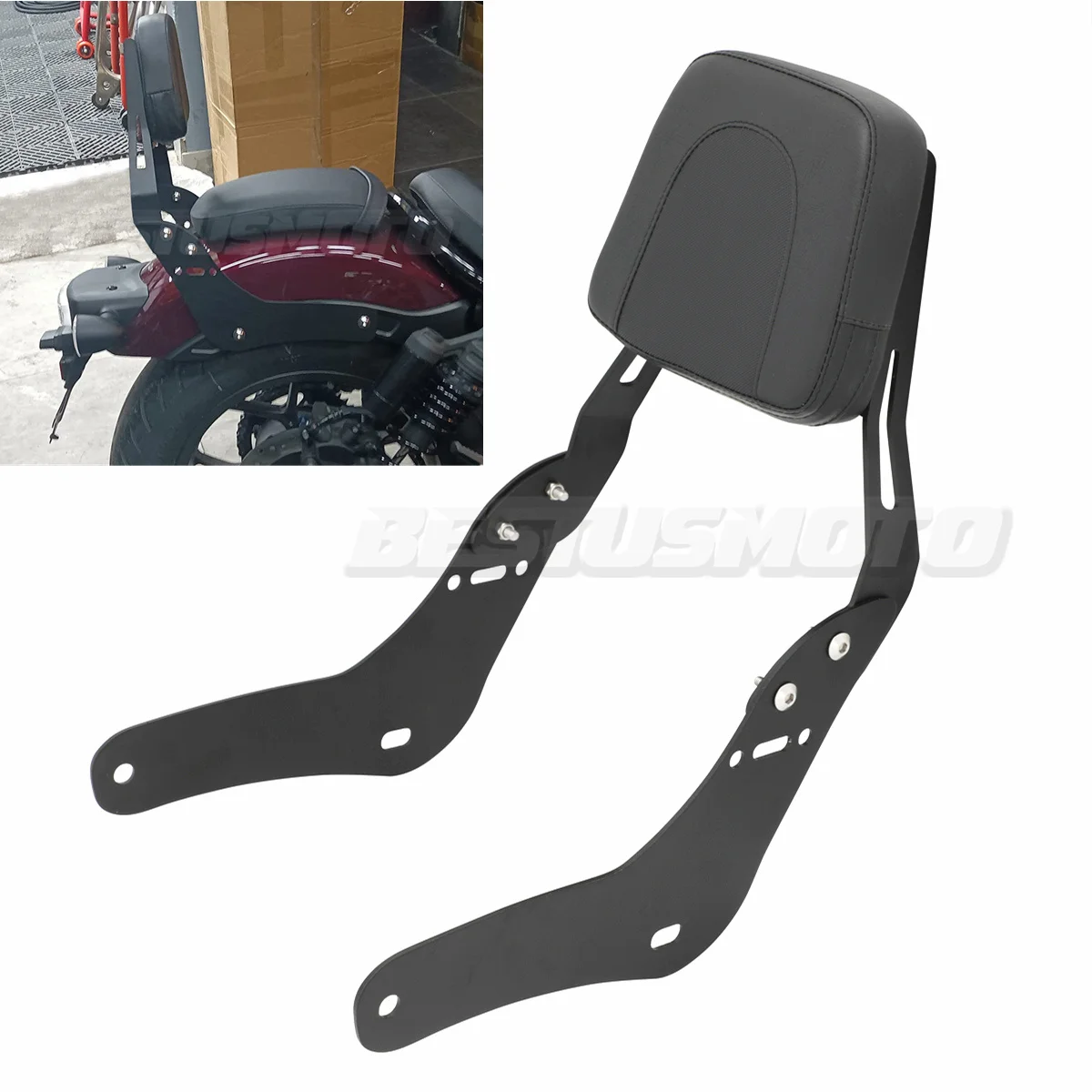 

For Honda Rebel CMX1100 CM 1100 CMX 1100 2021-2024 Motorcycle Passenger Detachable Backrest Sissy Bar Comfortable Riding