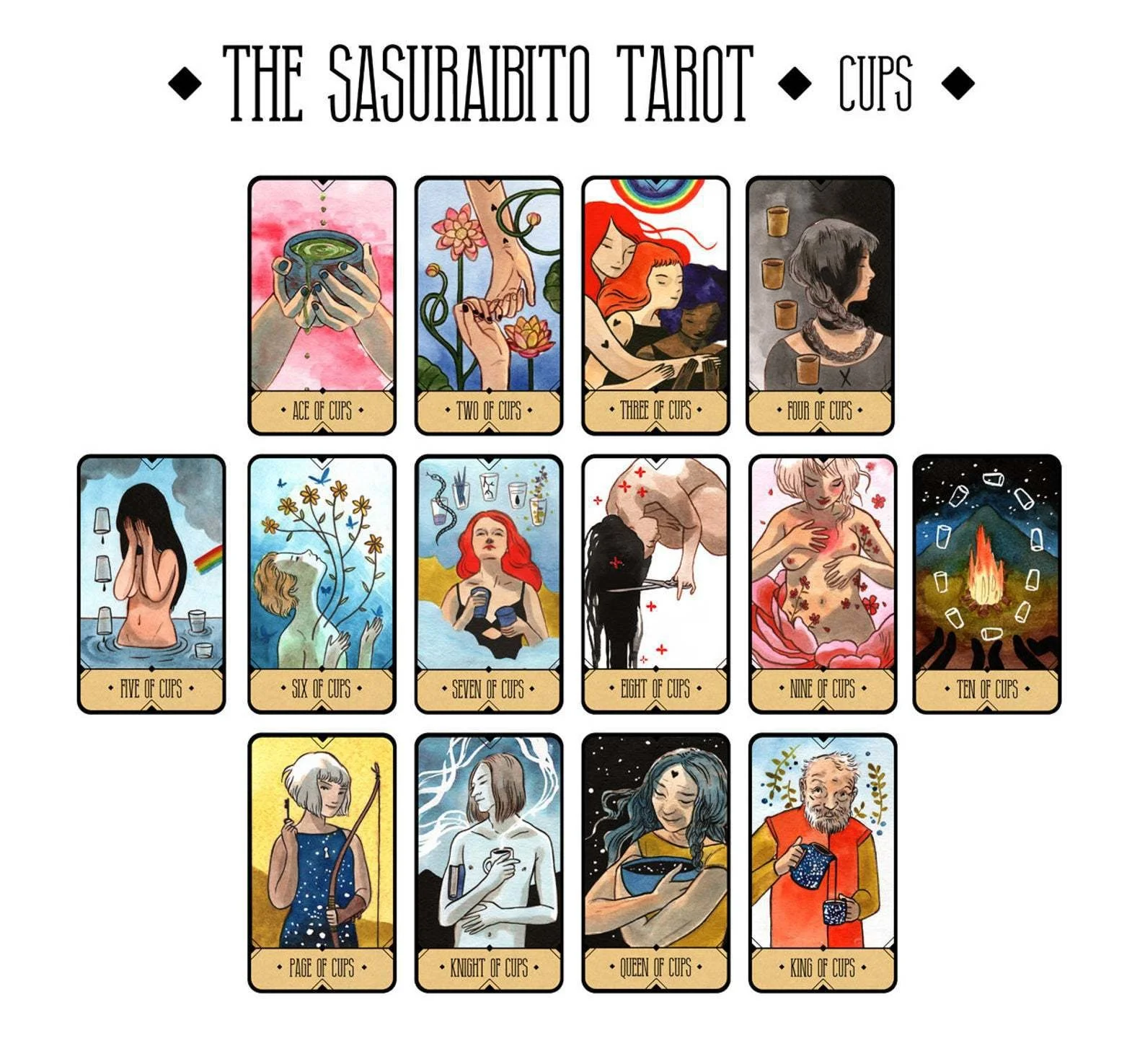 The Sasuraibito Tarot Cards Deck English Board Games For Party Table Oracle Entertainment Version