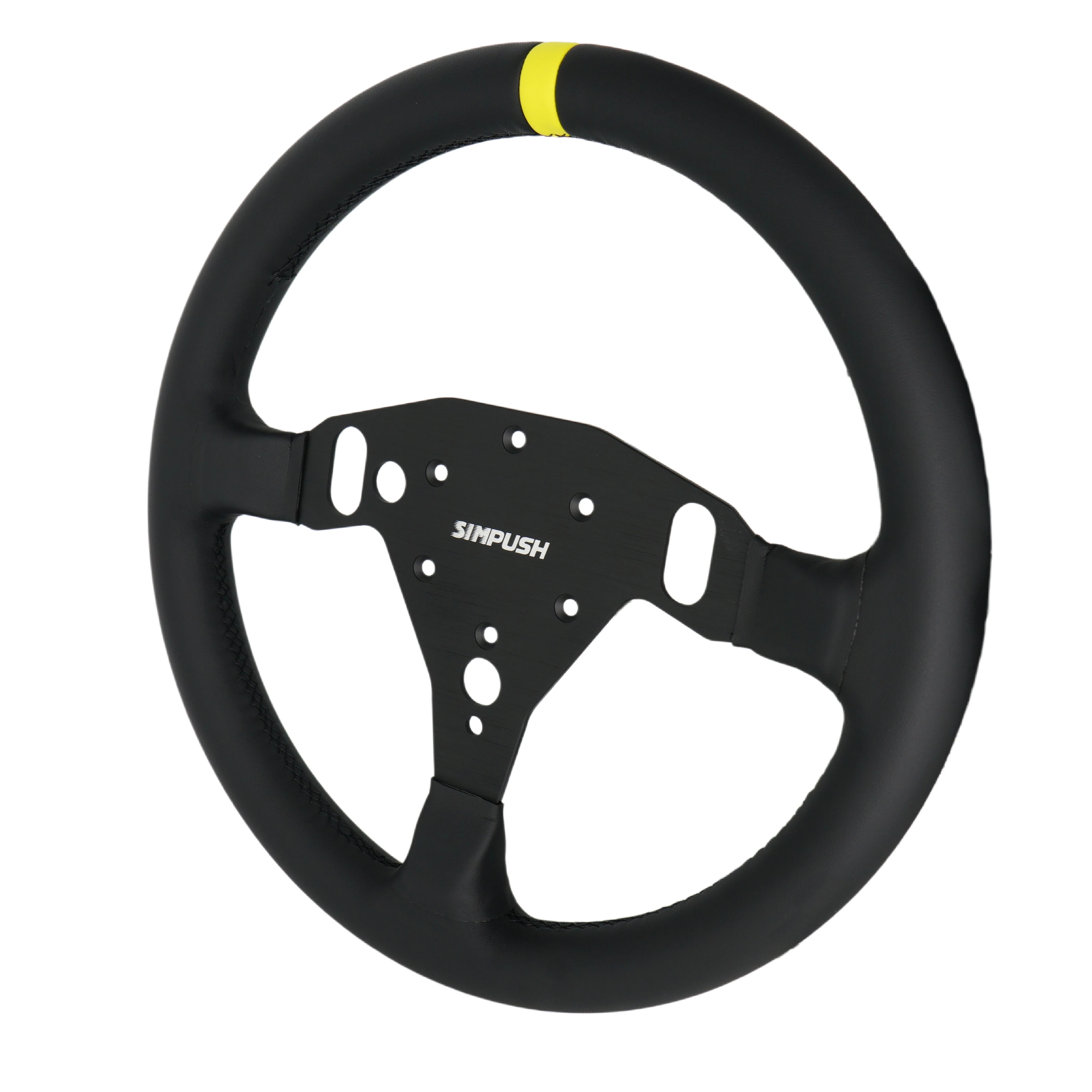 SIMPUSH 13 Zoll (33 cm) Rundes Lenkrad Mod Rally Sim Racing für Logitech RS50 Hub – Detail 4