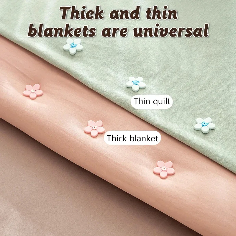 مشابك ملاءات السرير، 18 قطعة، تصميم بزر واحد، آلية تحرير الغطاء، غطاء مضاد للانزلاق، دعامة غطاء، مشابك تأمين