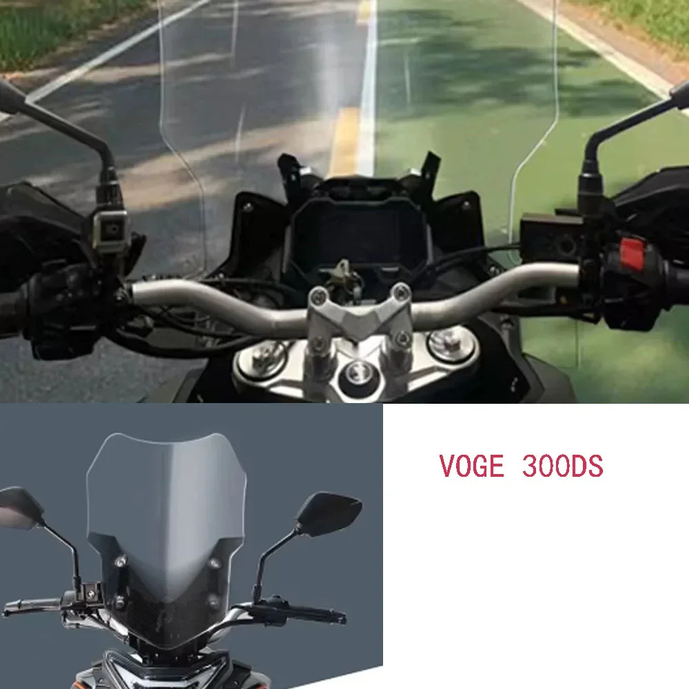 

Motorcycle Fit Voge 300DS DS300 Dedicated Front Windshield Heighten Wind Deflector For VOGE 300DS New