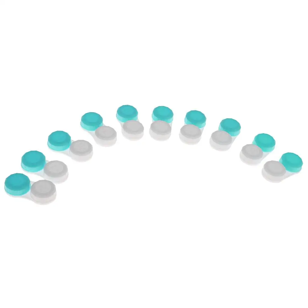Multi Pack Plastic Contact Lens Case Leakproof Box Organizer Eye Care Solution for Purse