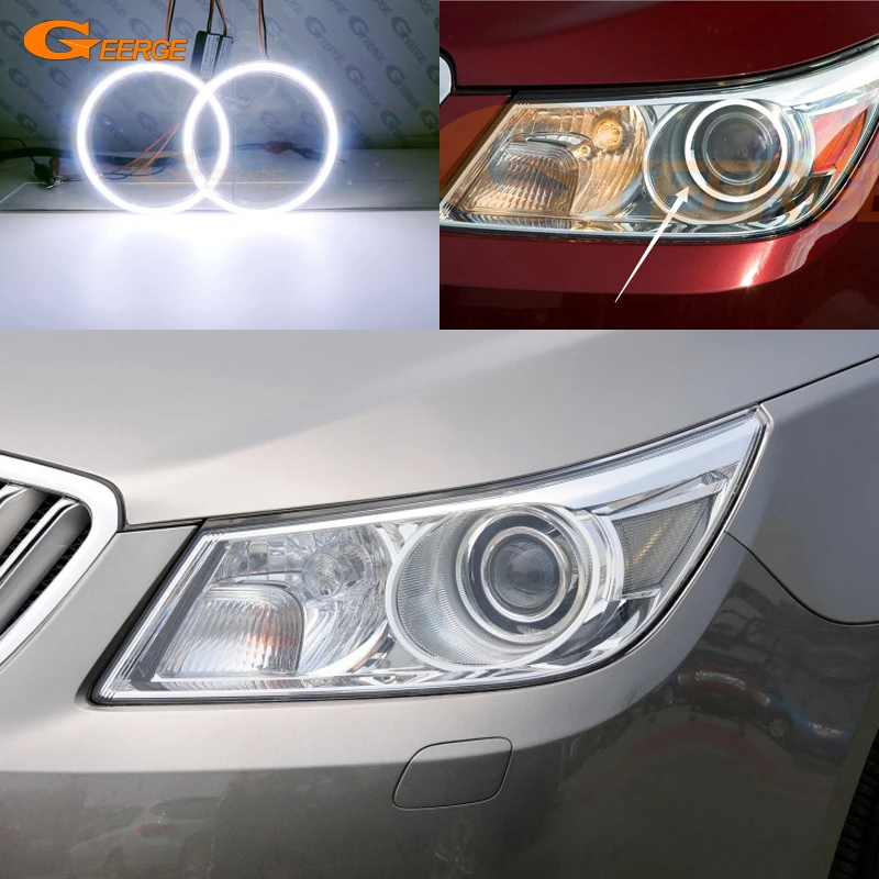 

For Buick LaCrosse 2010 2011 2012 Ultra Bright Refit COB Led Angel Eyes Halo Rings Day Light