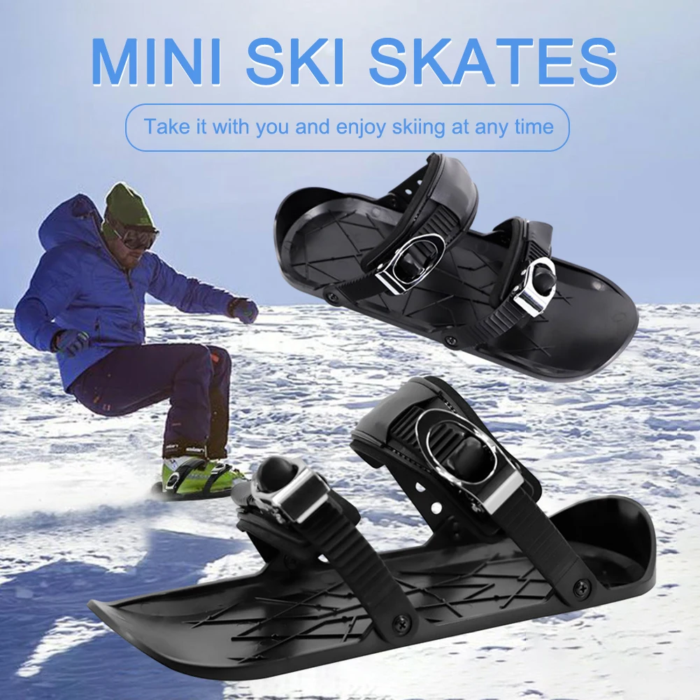 Mini Skis Snowblades for Snow Skis for Winter Shoes Short Snowskates Snowblades Skiboards Portable&Light Ski-shoes Outdoor Sport