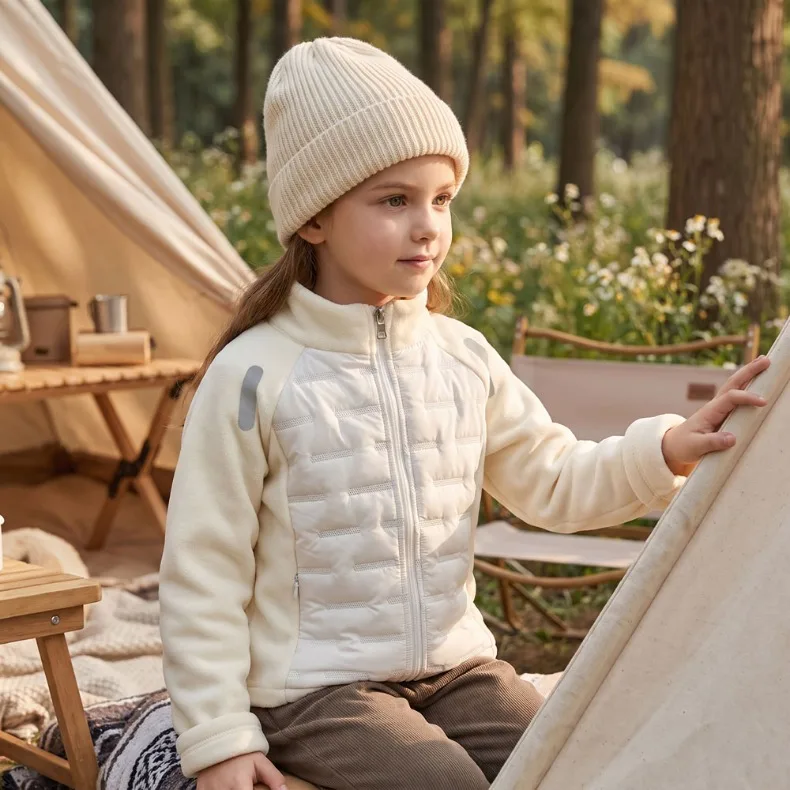 Jungen Mädchen Dicke Jacken Winter Kinder Gefütterte Fleece Warme Mäntel Kinder Kapuzen-Baumwoll-Oberbekleidung Kinderkleidung Kaschmirmantel – Detail 10
