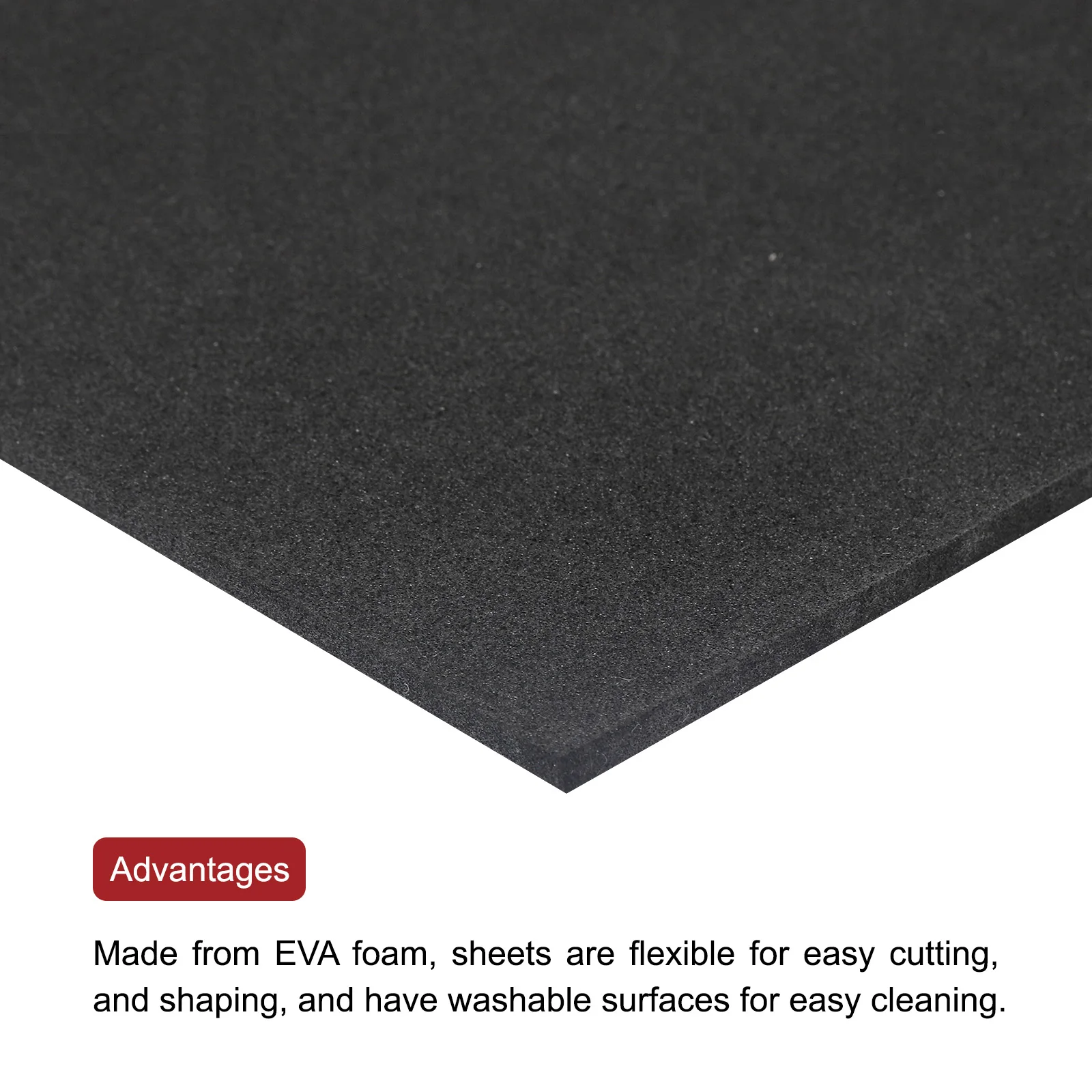 1pcs EVA Foam Sheets Thickness 1/2/4/5/6/8mm Black Foam Sheets Craft Foam Paper Roll DIY Projects Handmade Model Making Material