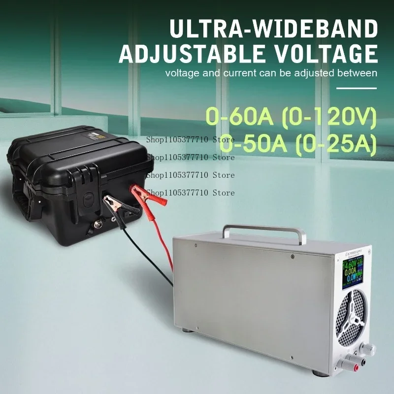 36V48V120V25A Lithium Iron Phosphate Battery Charger 60V50A Battery Adapter Adjustable Voltage and Current