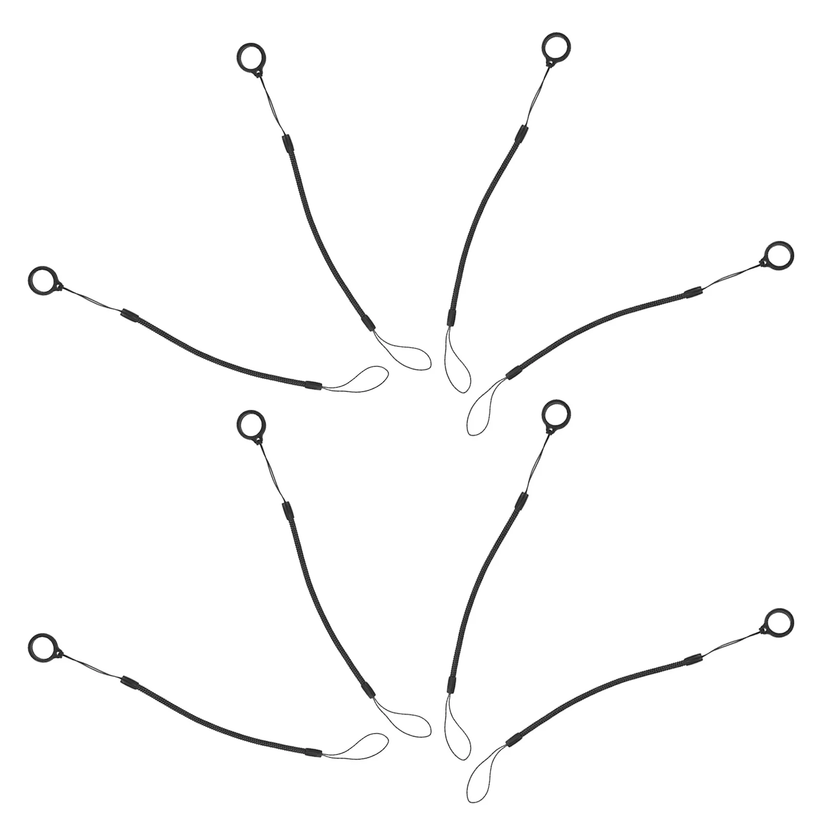 

8pcs Anti-Loss Stylus Lanyard Silicone Coiled Tether For Tablet Pen Retractable Spring Rope Touchscreen Holder Pen Clip Leash