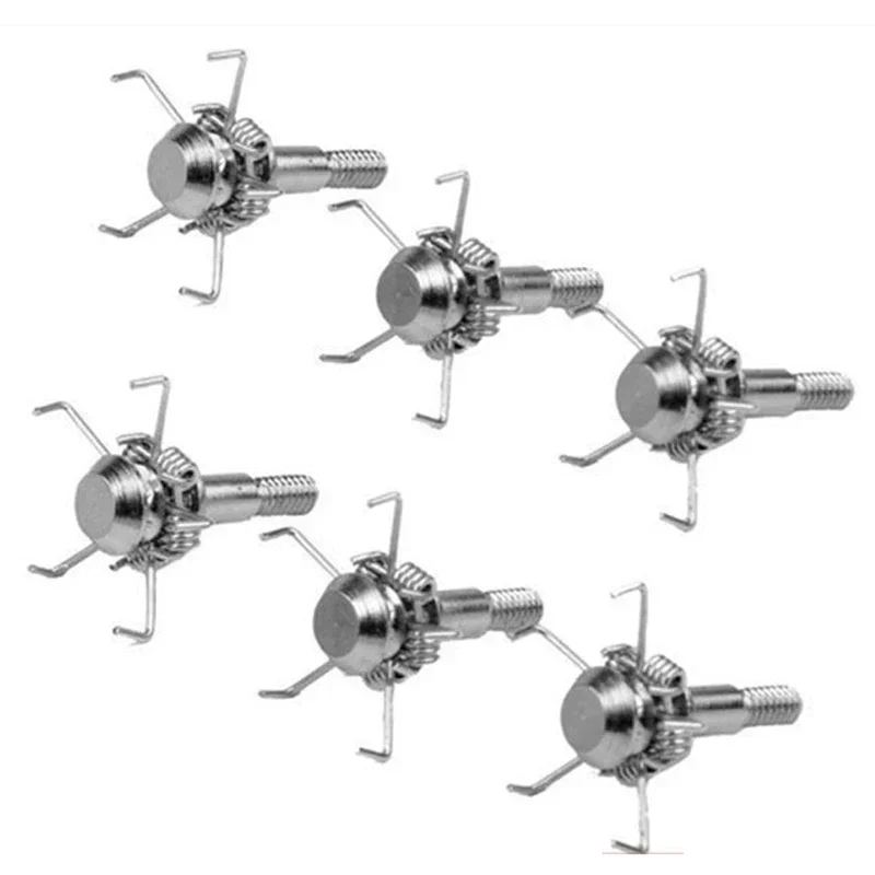 6pcs Stainless Steel 4mm Thread Judo Broadheads  Point Arrowhead Hunting Archery For Compound Bow Target