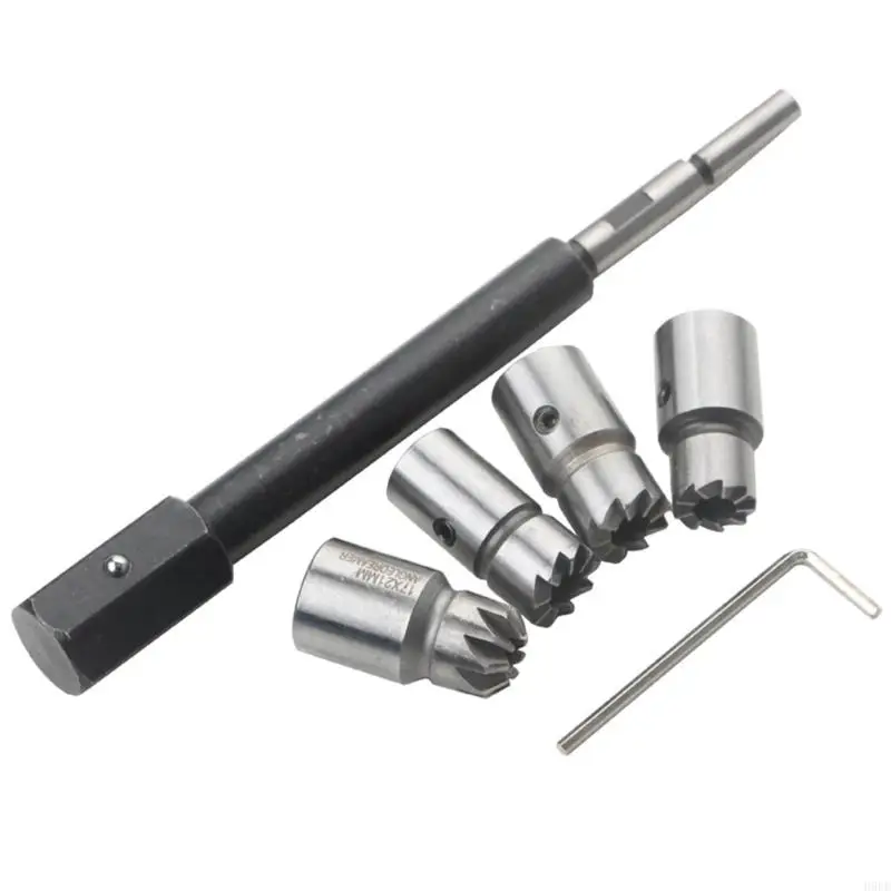 Carbon Removal Tool Injectors Cutter Cleaner for Seat Area Service, 6-Piece Cleaning and Reconditioning Set with Steel Reamers