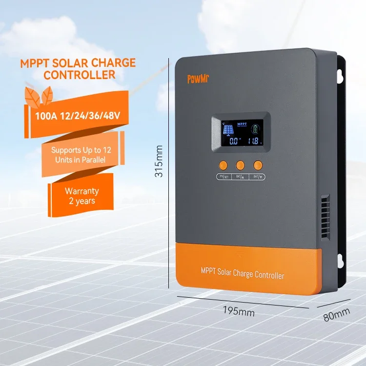 100A 12/24/36/48V MPPT Charge Controller Supports Up to 12 Units in Parallel Solar Charge Controller