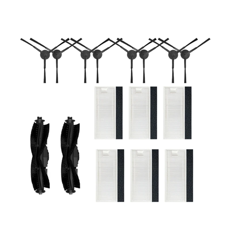 Roller Main Brush Side Brush Hepa Filter For Tikom G8000/G8000 Pro/Honiture G20 Robot Vacuums Spare Part Accessory-A19G