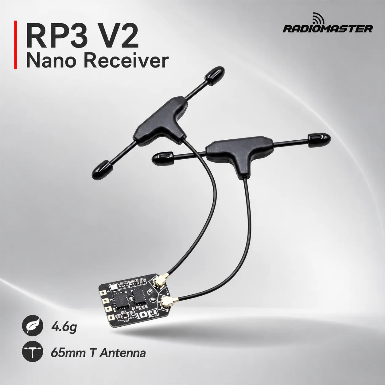 Rc Plane Hobby Zone - RadioMaster RP3 V2 ExpressLRS 2.4GHz ELRS