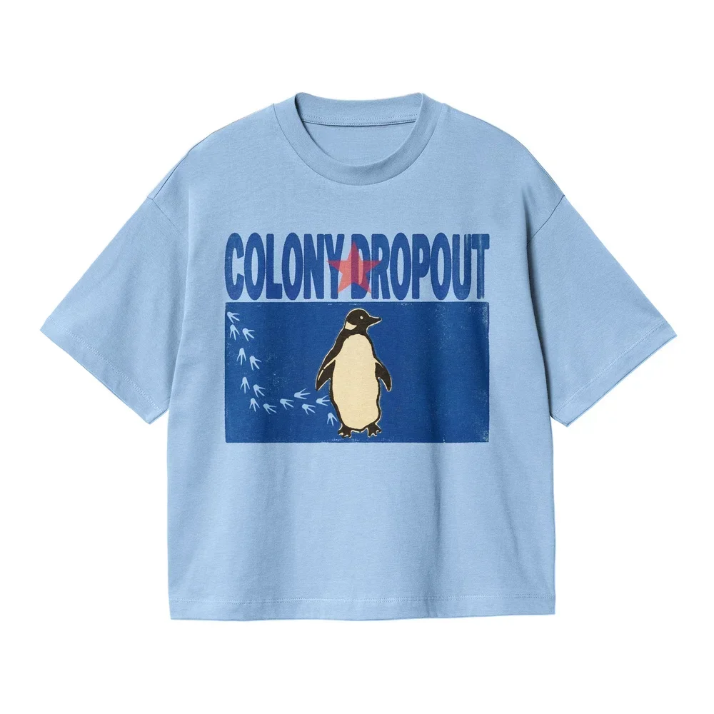 2026New Style Colonial Exiles Letter-printed Fashionable Loose-fitting Short-sleeved Men's and Women's Casual Round-neck T-shirt