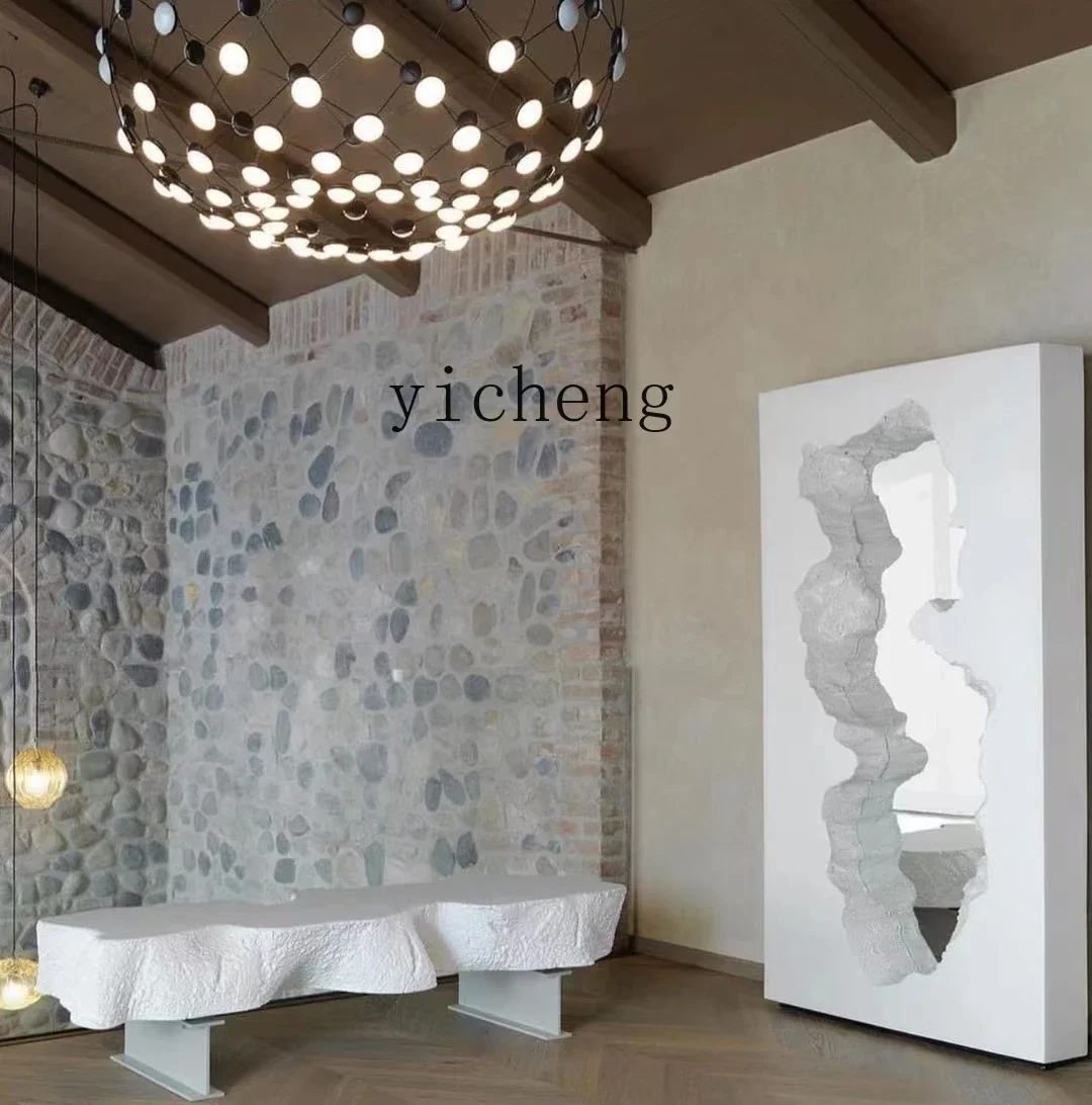 

Nordic modern light luxury minimalist wabi style creative fiberglass table coffee table