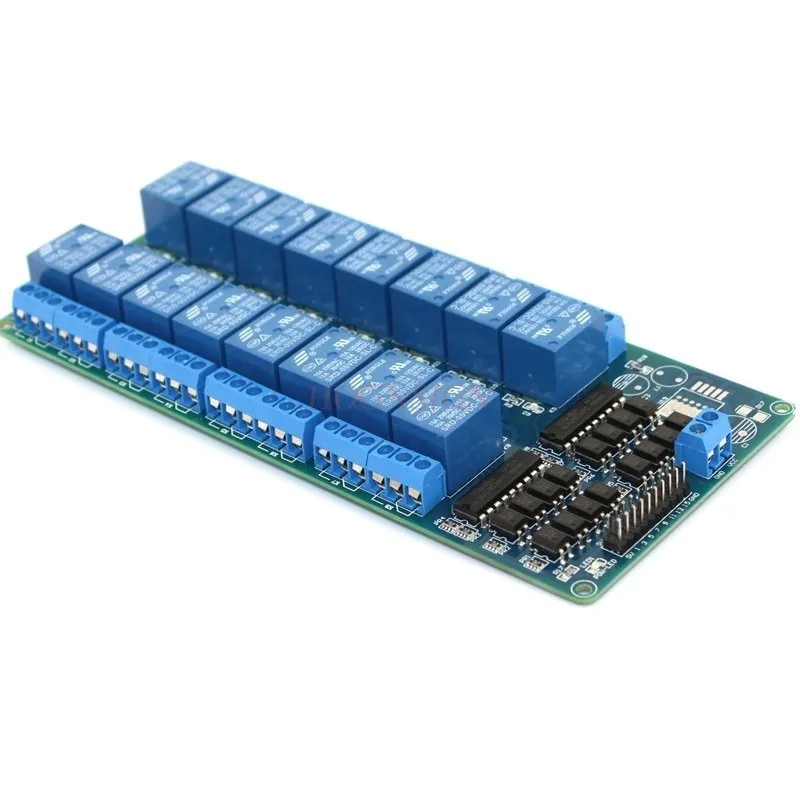 16 channel 5V relay module (low level trigger) DIY model material optocoupler protection electromagnetic relay