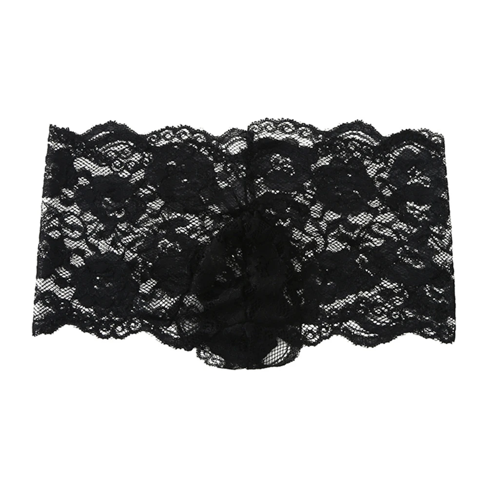 

Летние дышащие мужские кружевные прозрачные жаккардовые трусы, нижнее белье, трусы для ночного клуба, соблазнительное нижнее белье с низкой талией