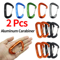 2Pcs Hiking Snap Clip Buckle Hook Hammock Backpack Carabiner Outdoor Camping Climbing Travelling Easy Carrying Portable Parts