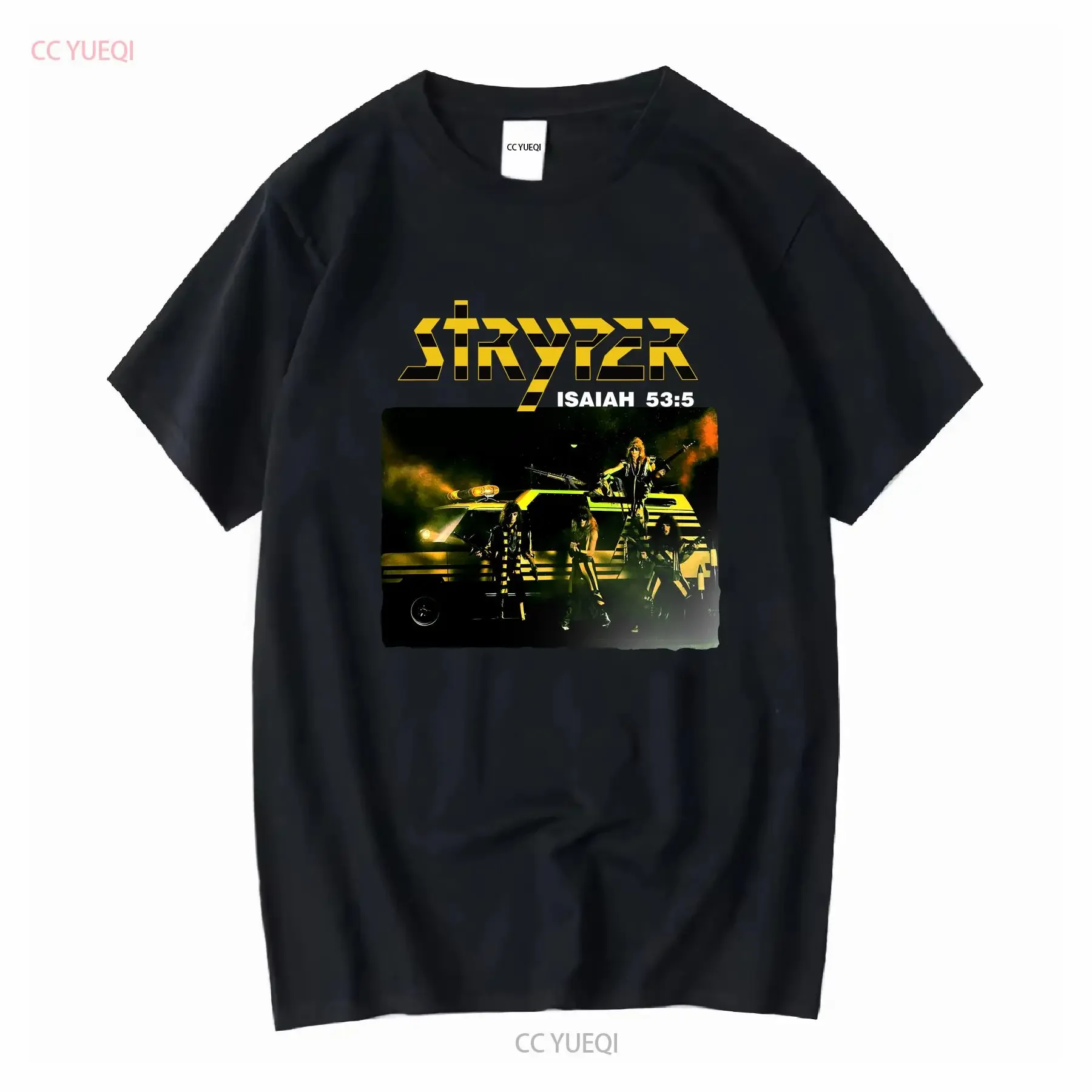 STRYPER SOLDIERS UNDER COMMAND NEW BLACK T SHIRT long or short sleeves vintage Washed Versatile fashion homme designer clothes