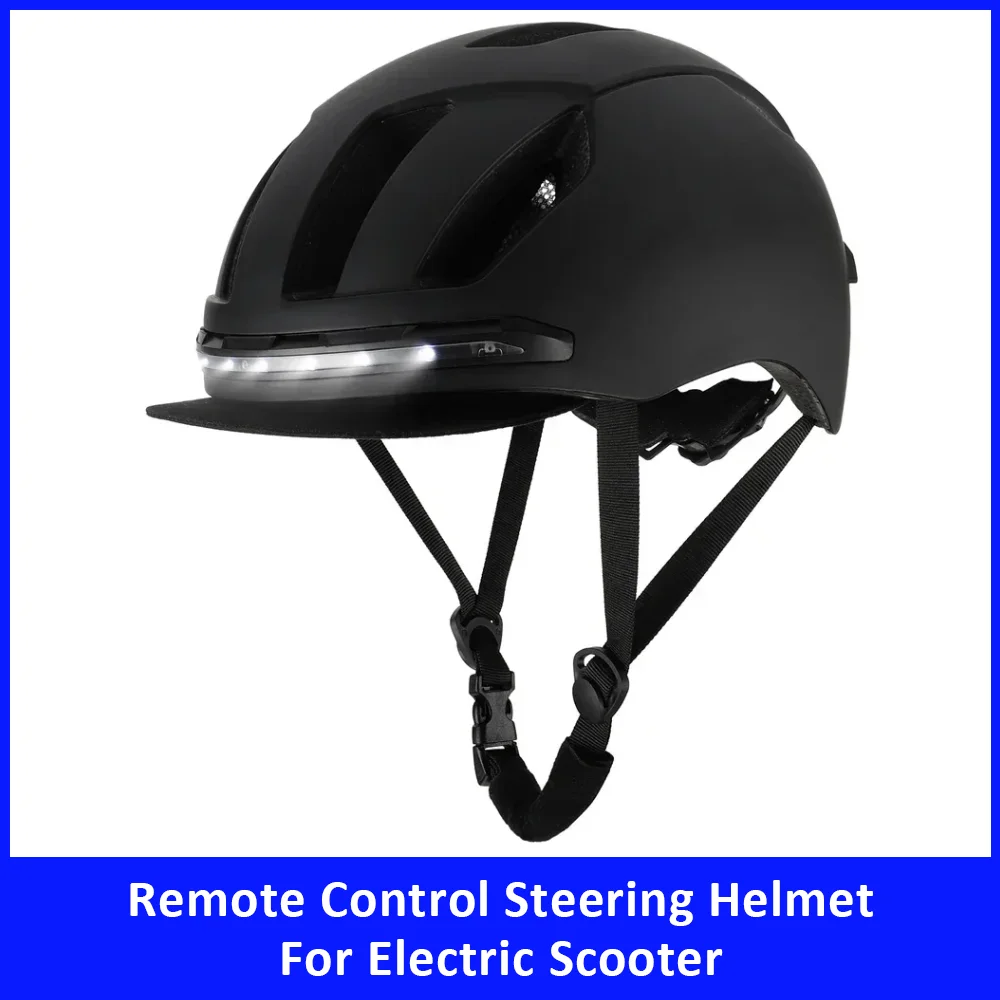 

Safety Helmet with LED Turn Signal Universal for Electric Scooters Remote Control Multiple Light Modes Accessories