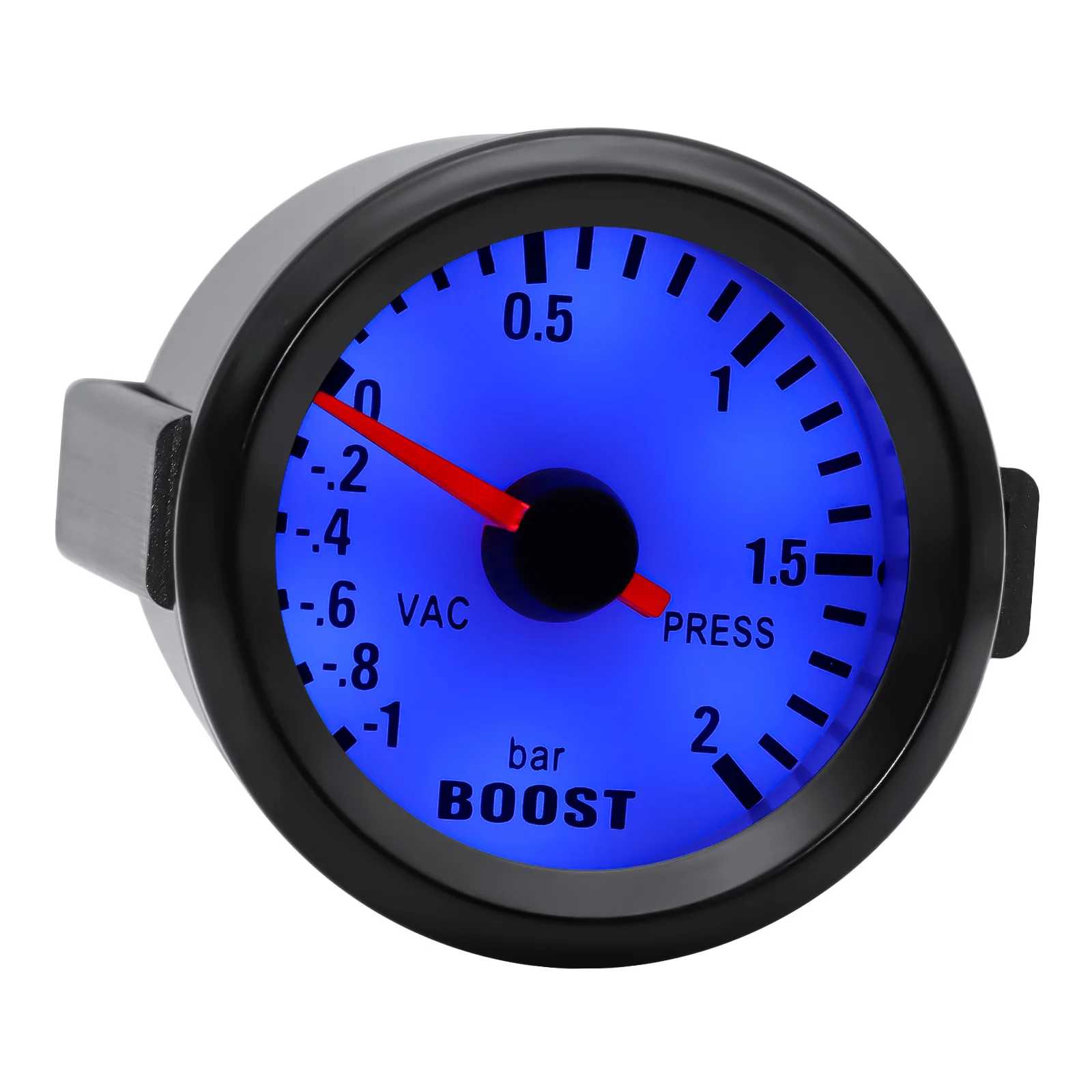 Runder 52mm Blau Beleuchteter Auto-Turbo-Boost-Anzeiger -30~30 PSI -1~2 Bar Zeiger-Uhr Vakuum-Instrument Digitalanzeige – Detail 12