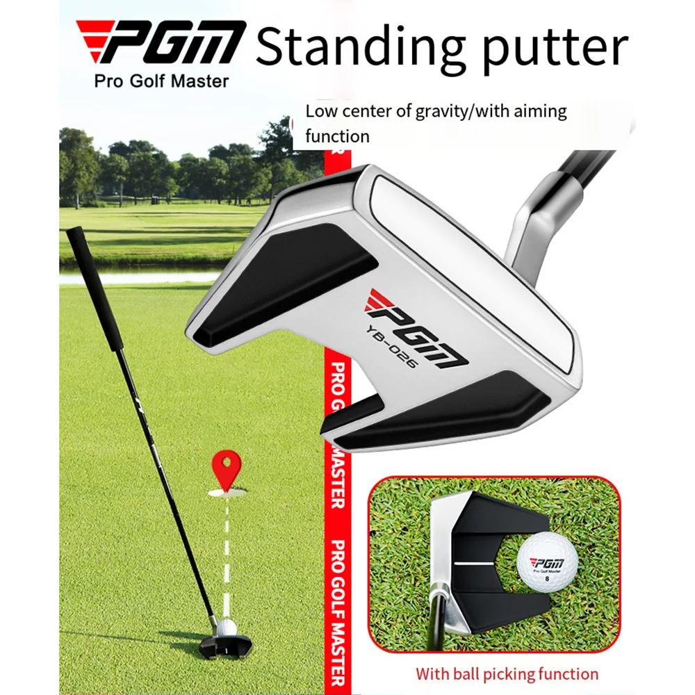 PGM Golf Club Standing Golf Putter Low Center of Gravity Stable Stainless Steel Shaft Putter Carbon Rod Body Golf Supplies