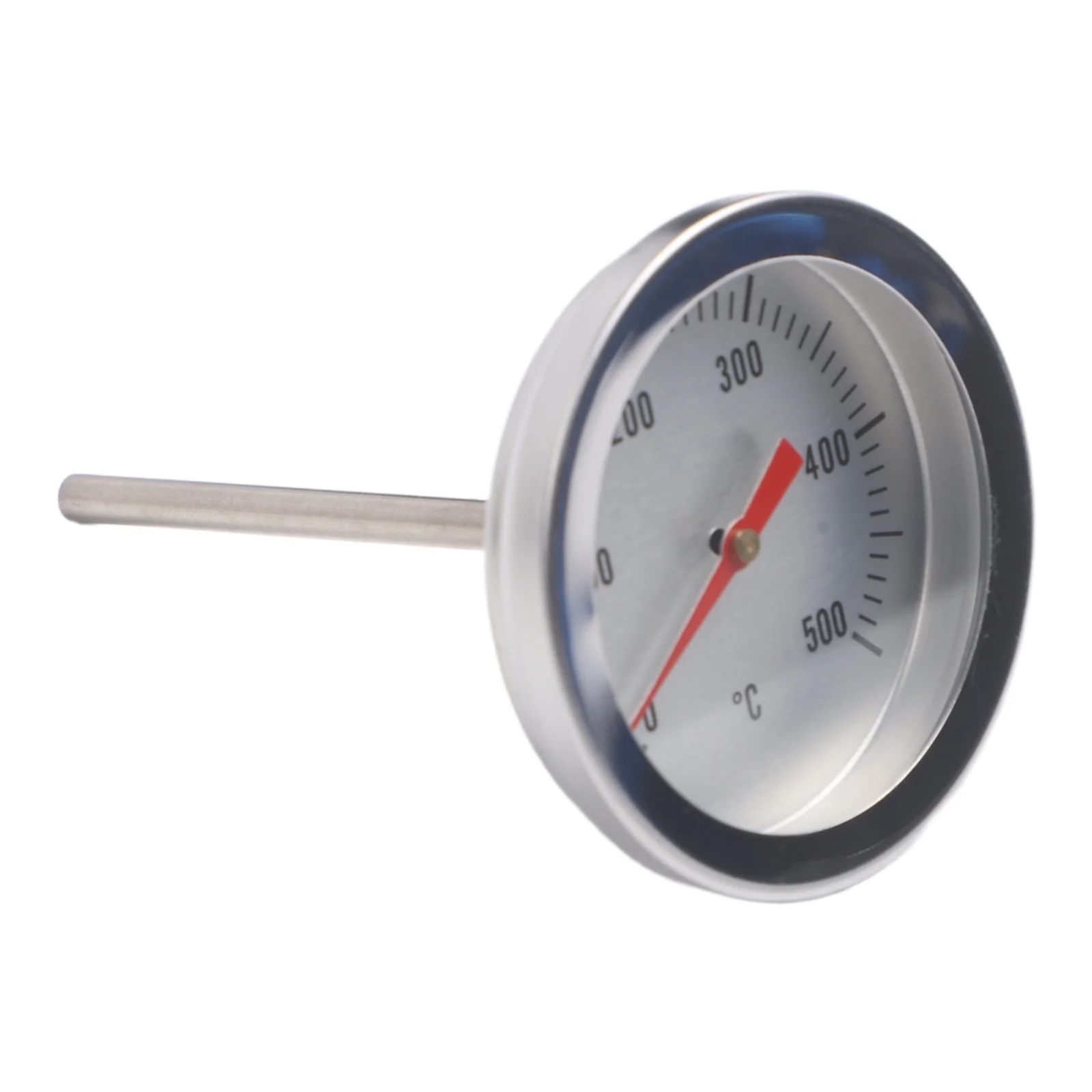 Mechanical Oven Thermometer Stainless Steel Enclosure with Bimetallic Element for Temperature Control in Grills and Baking Ovens
