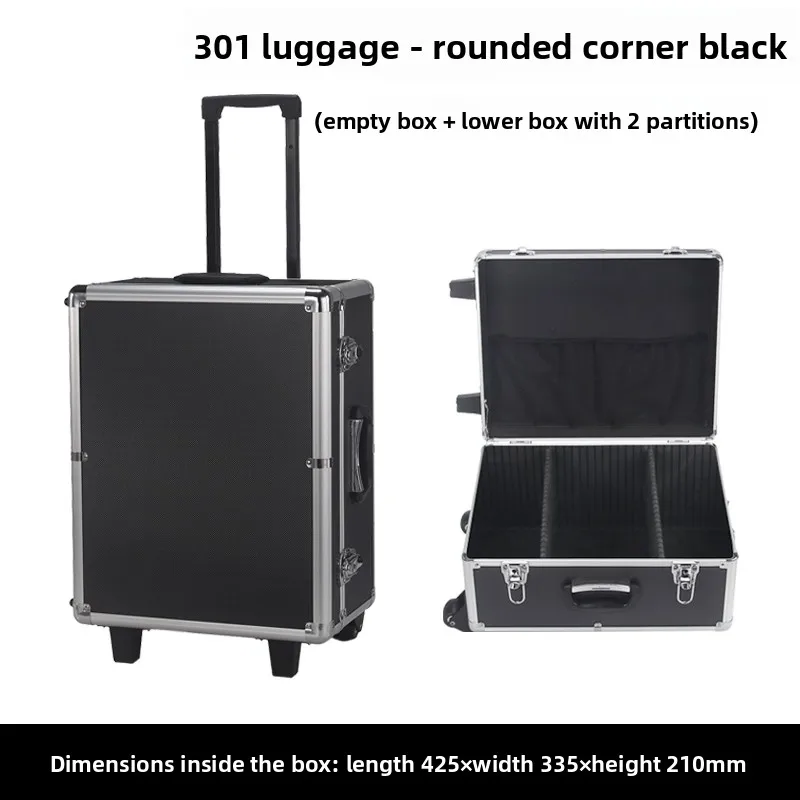 Tie rod type toolbox Aluminum alloy box Air box Hardware Instruments and equipment Hand pull large storage pulley