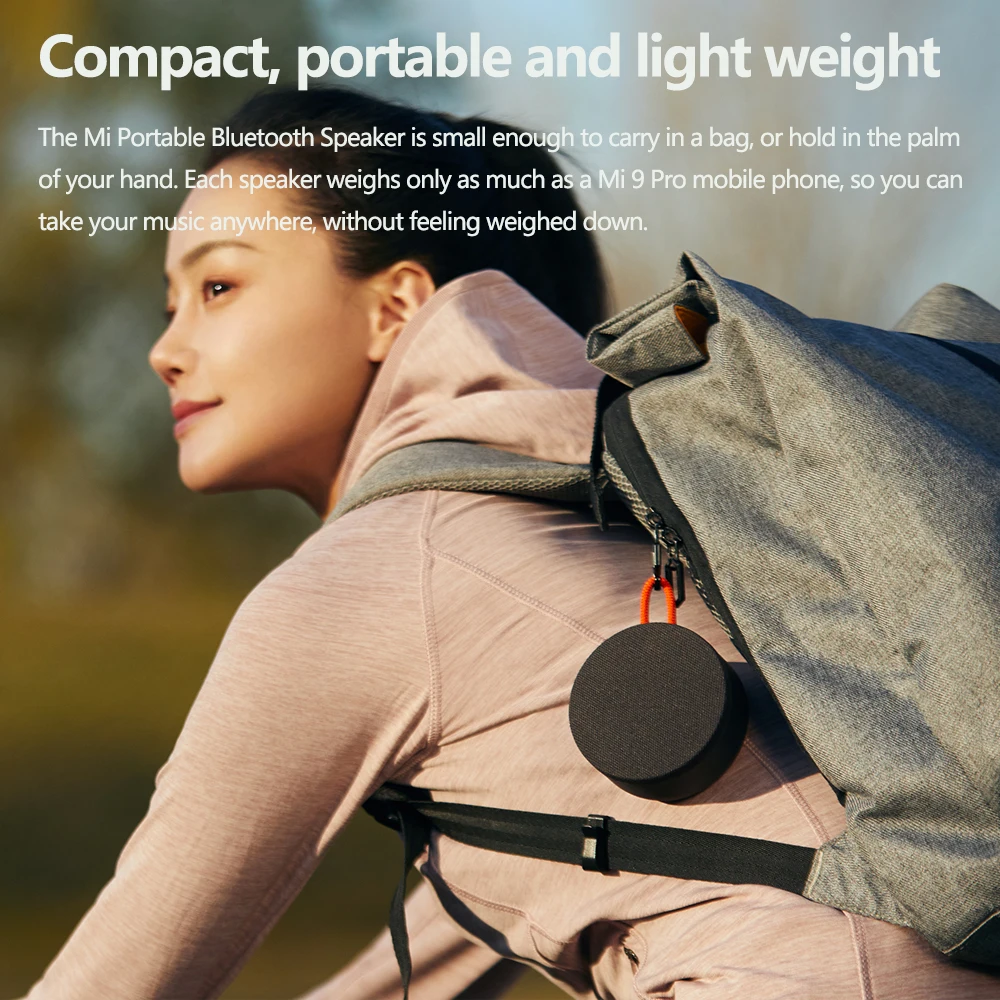 Versão global Xiaomi Mi Alto-falante Bluetooth portátil ao ar livre Bluetooth 5.0 IP67 à prova d'água 2000mAh Bateria