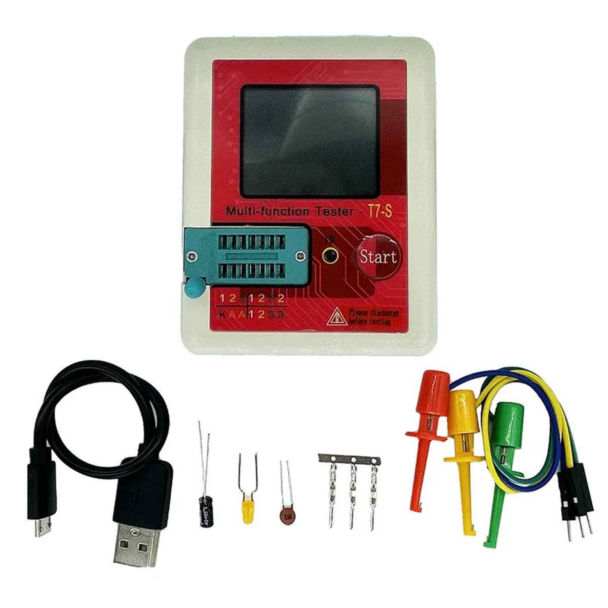 New LCR-TC7S High-Precision Transistor Tester Full-Color S n Component Multimeter Capacitance Resistance Tester