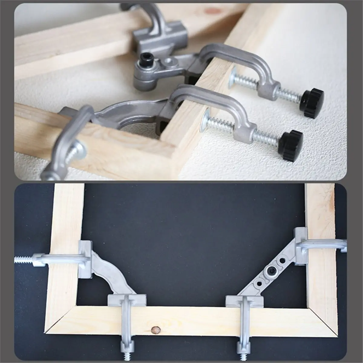 DT35BG 90 Degree Angle Clamp Holder Woodworking Clamp Angle Welding Stainless Steel Square Tube Multi Angle Artifact Tool