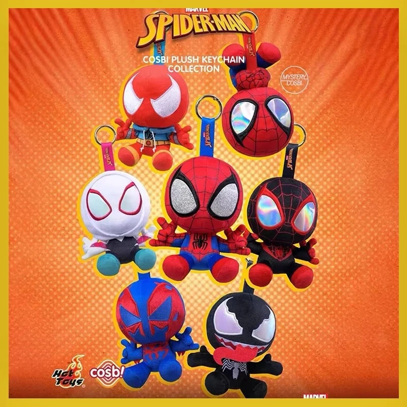 2025 en Stock juguetes calientes Original Spider-Man Cosbi serie sorpresa caja ciega encanto muñeca llavero bolsa encanto decoración de moda juguetes regalos
