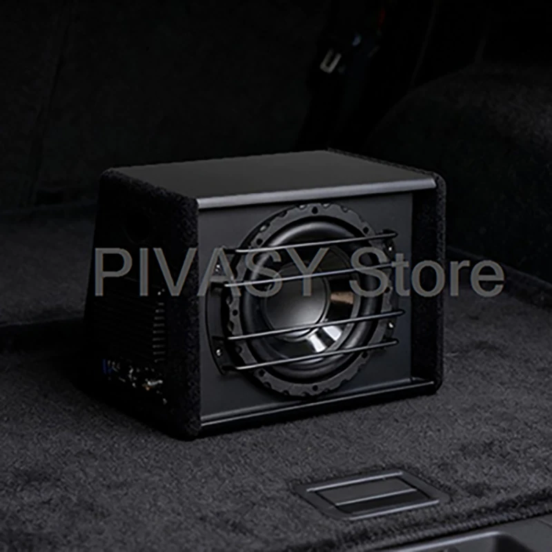 800W Active Subwoofer 12V Car Sound Box 10inch Super Bass Audio 4ohm Loud Speaker 89dB Sound System For Truck Car Modification