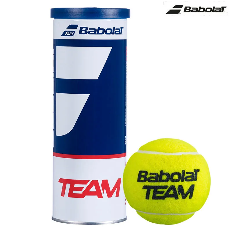 Classic Original BABOLAT Tennis Ball 3pcs/tube Tennis Training TEAM Balls Yellow Rubber Babolat Professional Unisex Tenis Ball