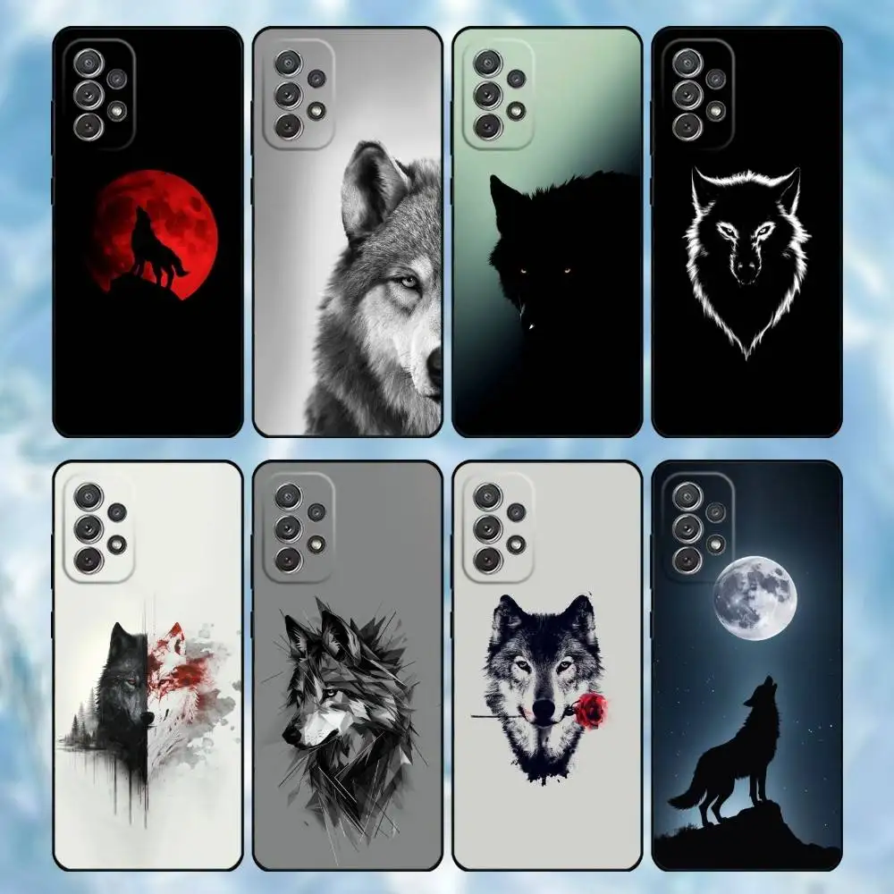 

Wolf Animals Cool Phone Case For Samsung S25,S24,S21,S22,S23,S30,Ultra,S20,Plus,Soft Black Shell