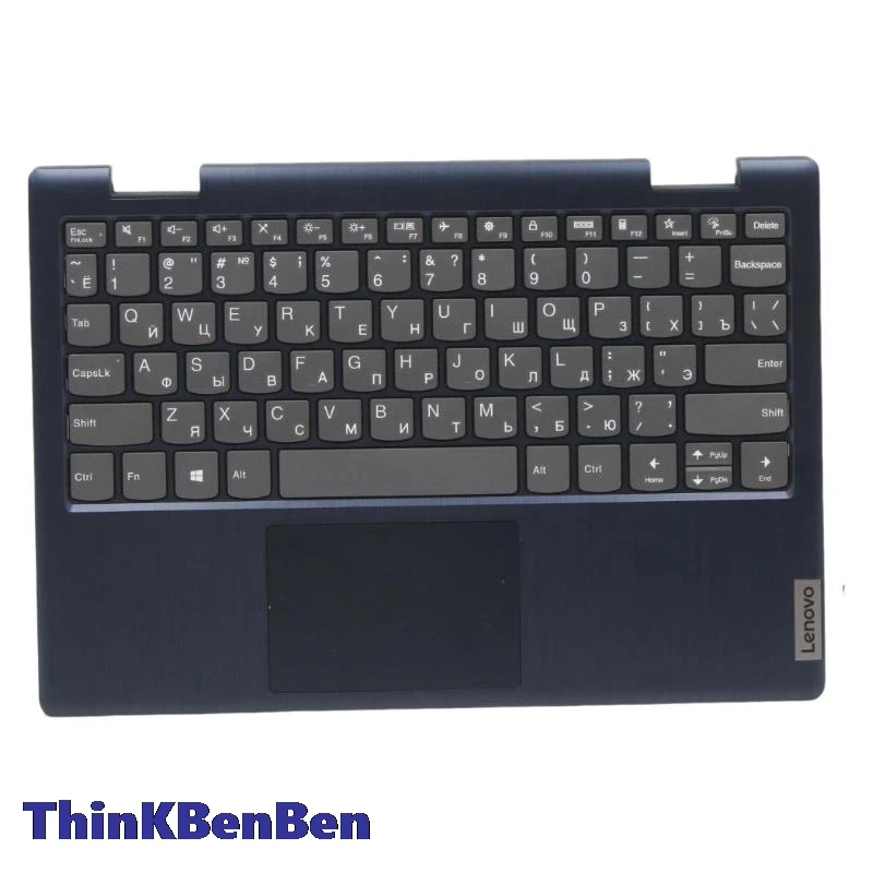 RU Russian Blue Keyboard Upper Case Palmrest Shell Cover For Lenovo Ideapad Flex 3 11 11IGL05 11AGL05 5CB0Z53020