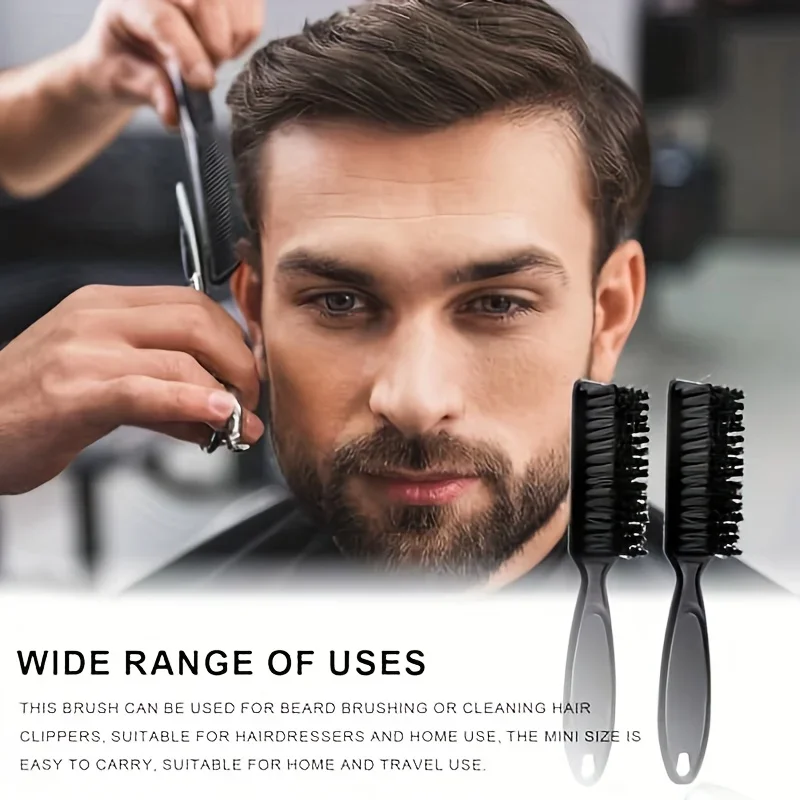 مجموعة فرش إزالة غبار الرقبة لقص الشعر الاحترافي مكونة من 5 قطع، أداة تصفيف الشعر ذات الشعيرات، مقبض ABS، مستلزمات تنظيف نوع الشعر #5