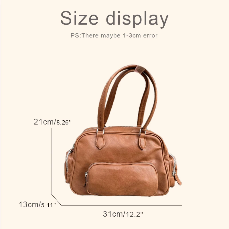 Inglaterra Estilo Boston Bolsas Para Mulheres Bolsas De Designer De Luxo E Bolsas 2024 Novo Em PU Vintage Vários Bolsos Pequeno Travesseiro Bolsa De Ombro Nas Axilas alta qualidade Frete grátis Envio rápido chega