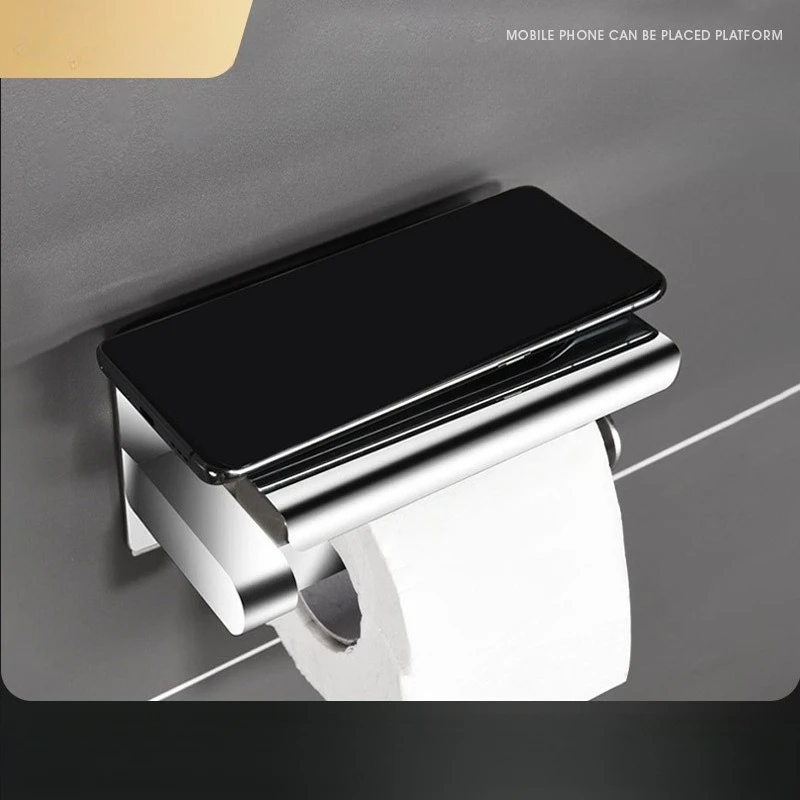 

Stainless Steel Paper Towel Holder No Drill Wall Mount for Bathroom Kitchen Home Hotel