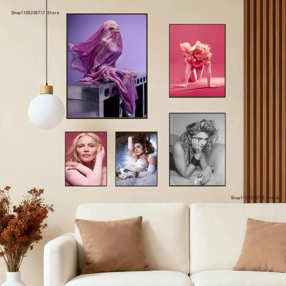 Singer M-Madonna CONFESSIONS ll Poster Multi-Purpose Wall Art for Living Room Bedroom Office Hallway Bar Home Decor Gift