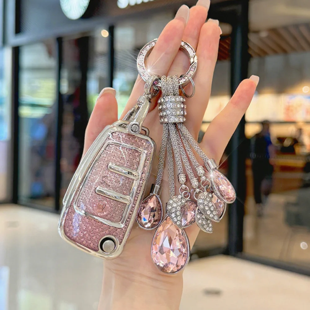 NEW Fashion for Audi A1 A3 A6 A6L Q2 Q3 Q7 TTS R8 S6 RS3 Flip Folding Remote Auto Car Key Case Cover Fob Keychain Accessories