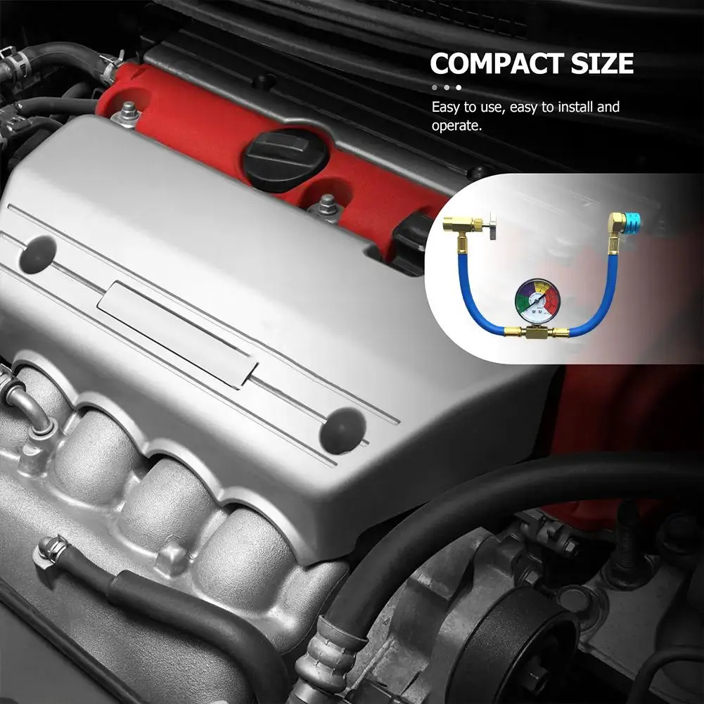 R1234YF سيارة المبردات شحن الأنابيب سيارة الفلور السيارات الأنابيب السائل مقرنة أداة الملء إضافة التيار المتناوب الغاز المبردات H U9A2 #6