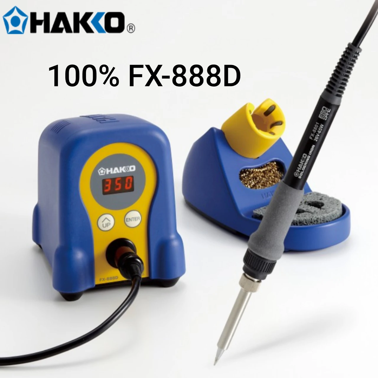 HAKKO 100% FX-888D Electronics Soldering Station 220V Professional ESD Welding Tin Equipment PCB Mobile Phone Repair Tools