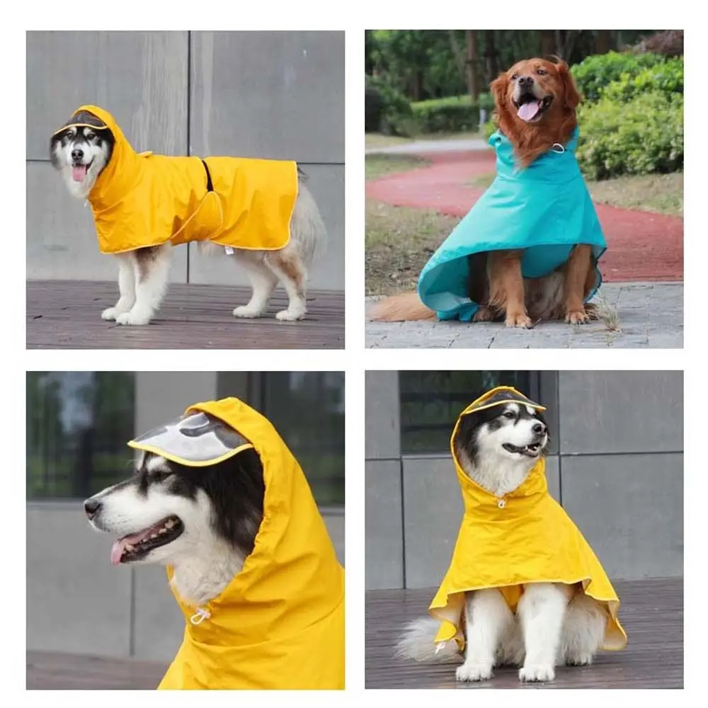 M-9XL All-inclusive Waterproof Hoody For Small Medium Large Dogs Coat Pet Rain Jacket Pet Supplies Dog Raincoat Dog Clothes