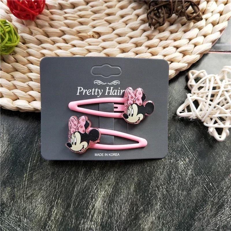 

Minnie Mouse Hair Rope Hairs Clip Disney Cute Cartoon Bowknot BB Barrettes Rubber Band Hairpin Elastic Headwear Women Girl Gift