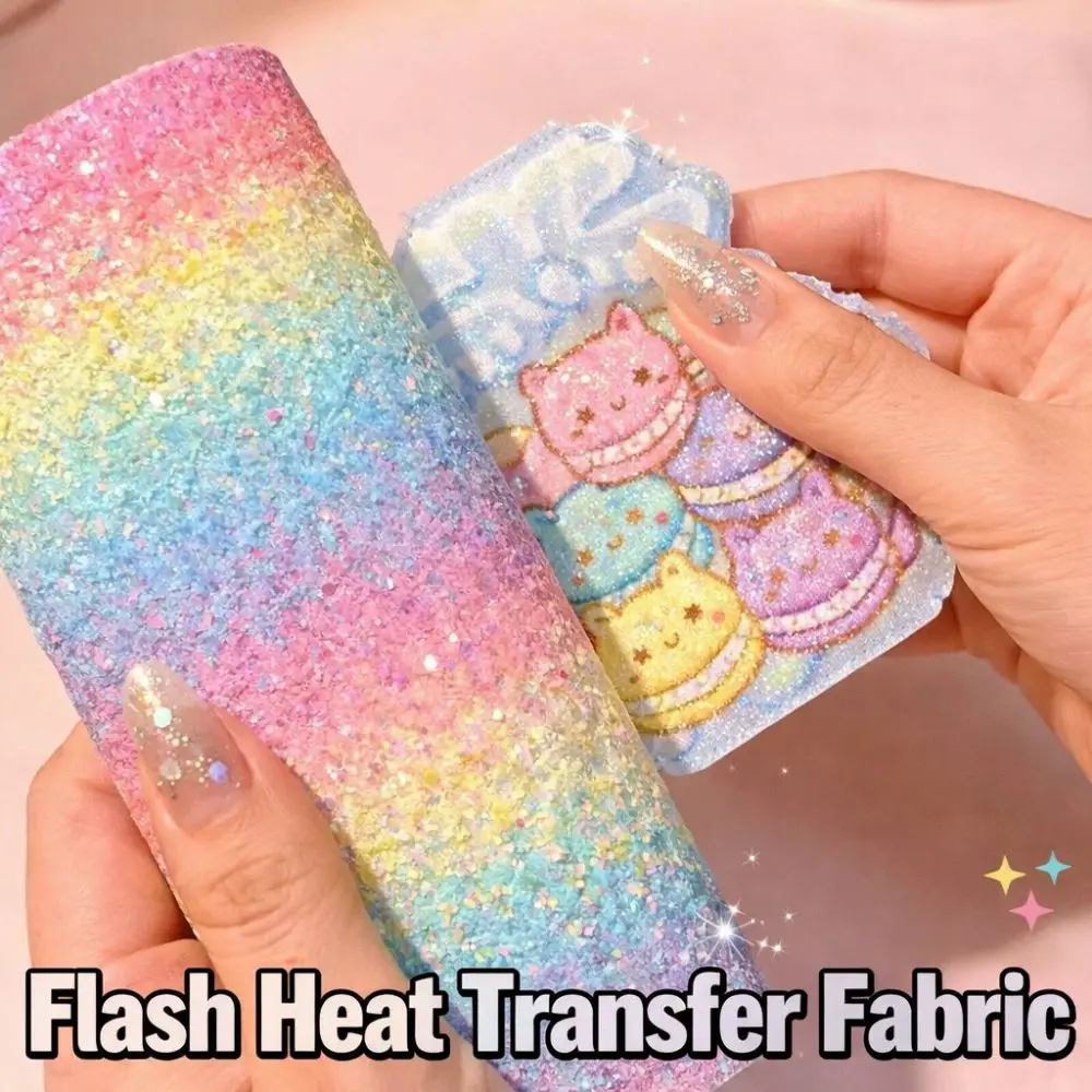 

Ткань для рукоделия DIY: термостойкая, нелипкая, с градиентом радужного блеска, бисером и бобовой пастой, для выпечки и рукоделия