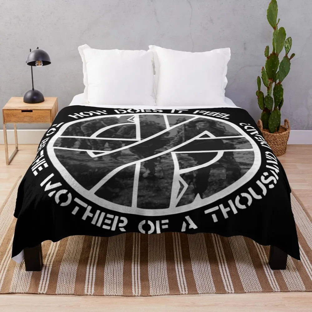 

Crass - How Does It Feel (To Be The Mother Of A Thousand Dead) Soldiers. Throw Blanket Bed Moving Retros Blankets