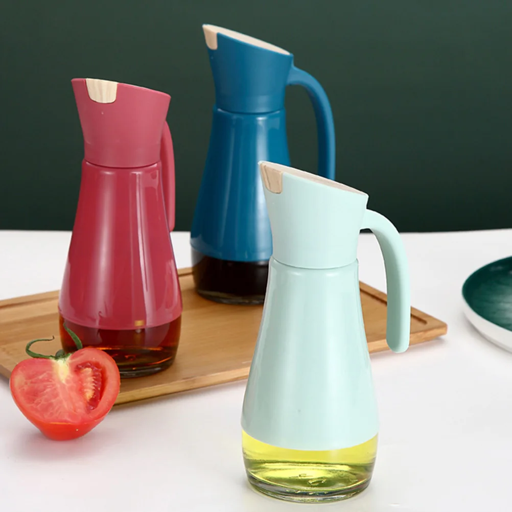 

1Pcs Automatic Opening and Closing Oil Bottle Glass Kitchen Container for Oil Vinegar Soy Sauce Olive Dressing