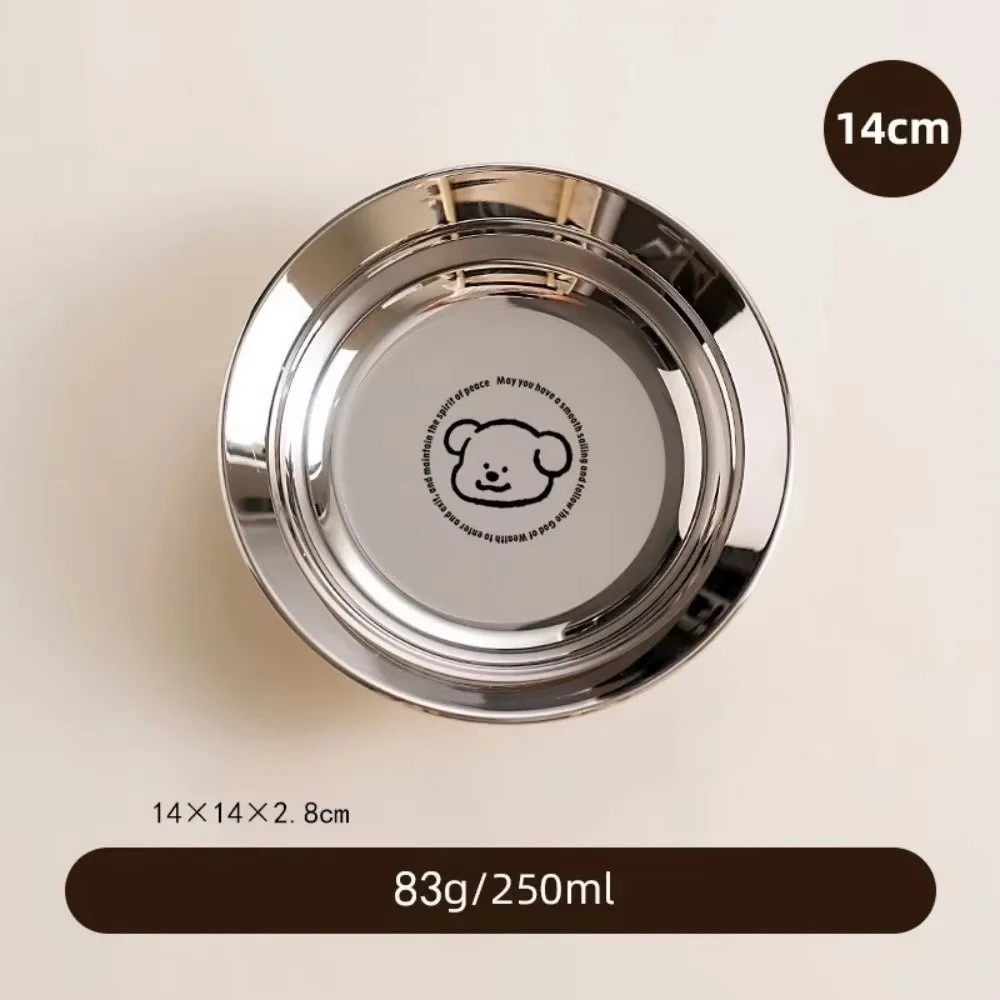 304 Stainless Steel Mini Plates Reusable Shockproof Round Plates Tableware 14/16CM Children's Plates For Children and Adults